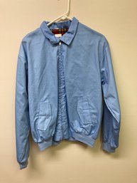 Mens Blue Harrington Style Jacket Size Medium Made In Britain