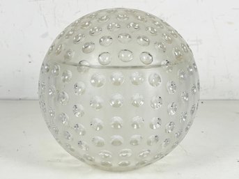 A Vintage Lucite Golf Ball Form Golf Tee Holder Or Even A Cookie Jar!