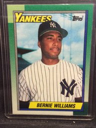 1990 Topps Bernie Williams Rookie Card - M