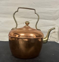 Antique Hand Made Copper Brass Tea Pot Kettle. FL/A2