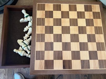 Chess Set Case With Storage Drawers