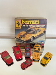 Ferrari Berlinetta Boxer MPC 1-0556 Model Kit, Mc Toy & Durago Testarossa, Matchbox F40, 308 GTB, Toy Cars