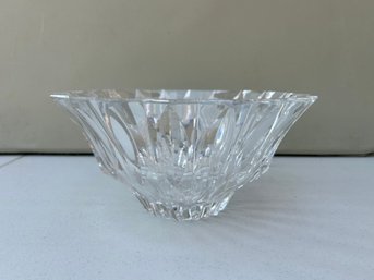 Ceskci Czech Centerpiece Crystal Flared Bowl