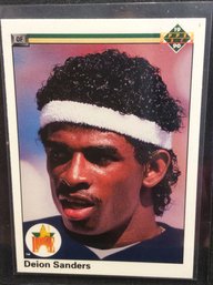 1990 Upper Deck Deion Sanders Rookie Card - M