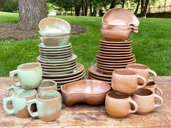 Mixed Large Services Of Vintage Francoma Ceramics