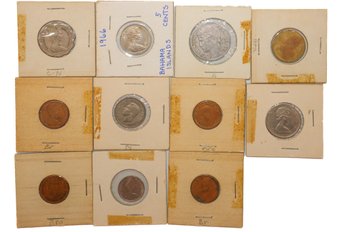 Foreign Coin Collection Canada And Bahamas