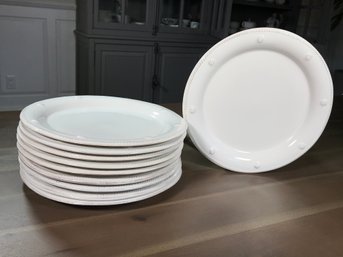 Fantastic Set Of Eight (8) JULISKA Berry & Thread 11' Plates -  Retail Price $49 Each - All In Great Condition