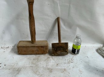 Vintage Hardwood Post & Beam Hammers