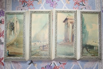 Set Of 4 Prints With Classical Images 9x18 Each