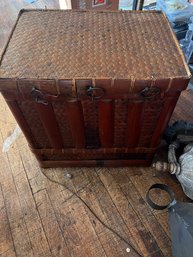 Vintage Rattan Storage Box / Basket