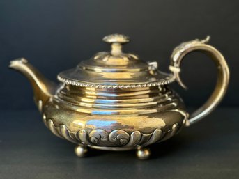 English 19thC Sterling Silver Teapot 3
