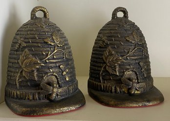 Pair Of Bee Hive Bookends