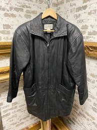 Vintage Liz Baker Essentials Ladies Leather Jacket