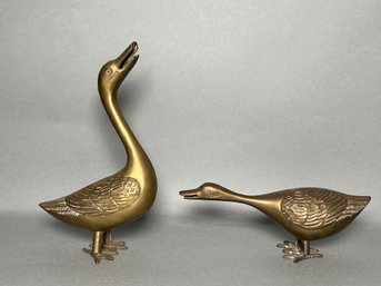 Vintage Brass Bird Decor Figurines