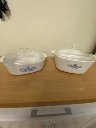 2 Piece Vintage Corning Ware Casserole Dishes