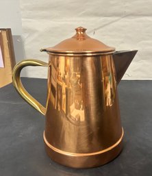 Tagus Copper Kettle With Brass Handle Made In Portugal.  FL / A2