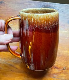 Vintage HULL Brown Drip Coffee Mug Or Stein