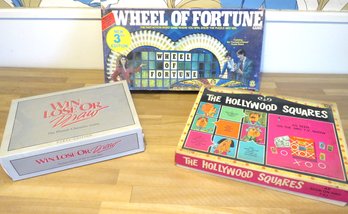 TV Games, Wheel Of Fortune (1987) Hollywood Squares (1967) Win, Lose Or Draw (1988)