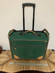 LL Bean Green Suitcase 2 Wheels