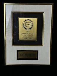 Golf Champion Plaque