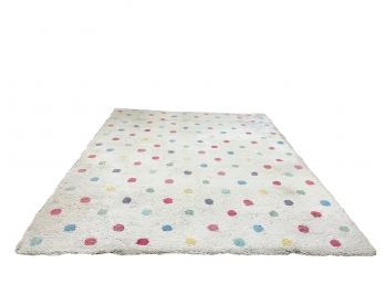 Pottery Barn (PB Teen) Kids Shag  Polka Dot Rug