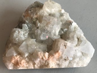 Apophyllite With Stilbite Crystal Mineral, 2LB, 5 Inch By 5inch