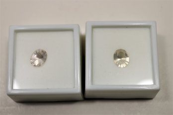 Matching Pair 2.40 Carat Honey Danburite Loose Gemstone