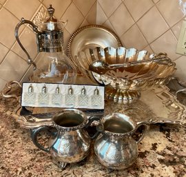 Great Grouping Of Silverplate Service Ware