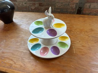 2 Tiered Easter Egg Dish