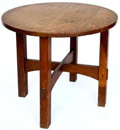 An Early Gustav Stickley Tabouret, Unsigned