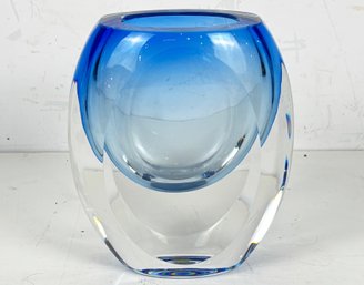 An Art Crystal Vase By Val St. Lambert