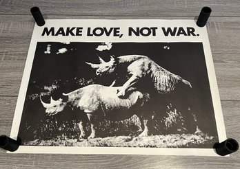 Vintage Make Love, Not War Poster