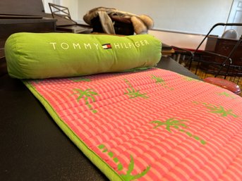 Tommy Hillfiger Beach Mat With Attached Pillow