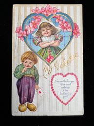 Antique 'My Valentine' Valentine's Day Postcard