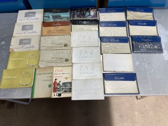 Collection Of Cadillac's  Owner Manuals From The 1941' To 1960'.(9)