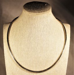 Sterling Silver Italian Round Smooth Link Chain Necklace Choker