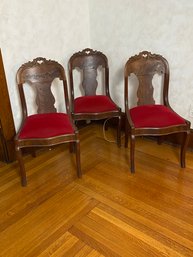 Vintage Wooden Dining Chair Set