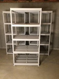 Lot Of 3 Plastic Shelving