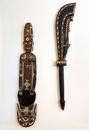 A Pairing Of Vintage Oceanic Carvings, New Guinea