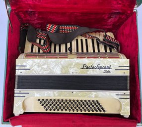 Paolo Soprani Italy Accordion With Carrying Case