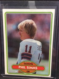 1980 Topps Phil Simms Rookie Card - M