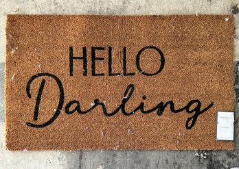 A Door Mat 'Hello Darling'