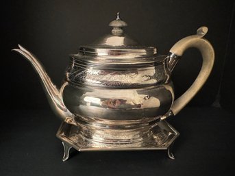 19thC English Sterling Silver Teapot 5