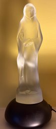 St Francis Of Assisi Lighted Crystal Statue