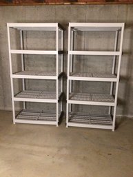 Lot Of 2 Plastic Shelving #2