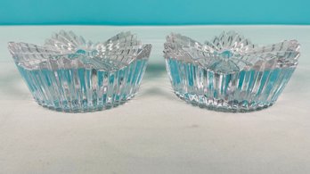 Mikasa Motion Taper Crystal Candle Holder Set Of 2