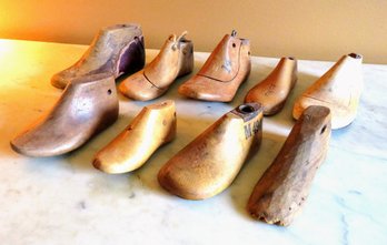 Antique Children Wooden Shoe Forms