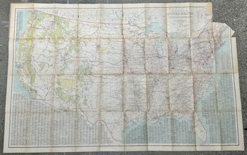 1916 National Survey Co. Official Map Of The United States