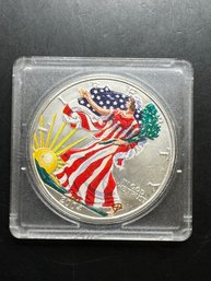 2004 Colored American Eagle Silver Dollar
