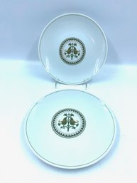 Pair Of Noritake China Hermitage Plates